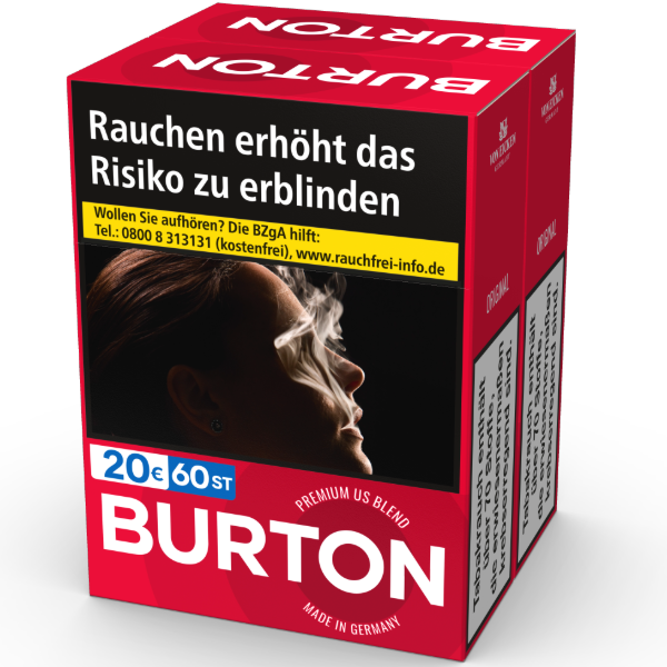 Burton Original Duo Pack 4 x 60 Zigaretten Burton Original Duo Pack 4 x 60 Zigaretten